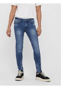 Only & Sons Jeansy Warp 22018256 Granatowy Skinny Fit. Kolor: niebieski #1