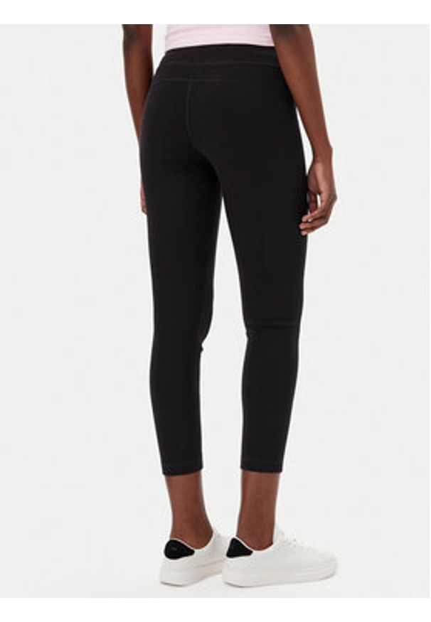 Champion Legginsy 117975 Czarny Slim Fit. Kolor: czarny. Materiał: bawełna