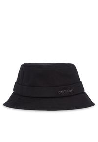 Calvin Klein Kapelusz Back Tie Bucket K60K613161 Czarny. Kolor: czarny. Materiał: materiał, bawełna