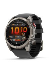 GARMIN - Zegarek sportowy Garmin Fenix 8 Pro AMOLED Czarny (010-03199-11). Kolor: czarny. Styl: sportowy