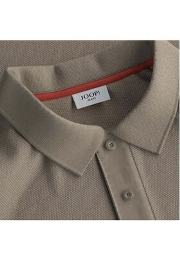 JOOP! Jeans Polo Ambrosian 30045619 Beżowy Modern Fit. Typ kołnierza: polo. Kolor: beżowy. Materiał: bawełna