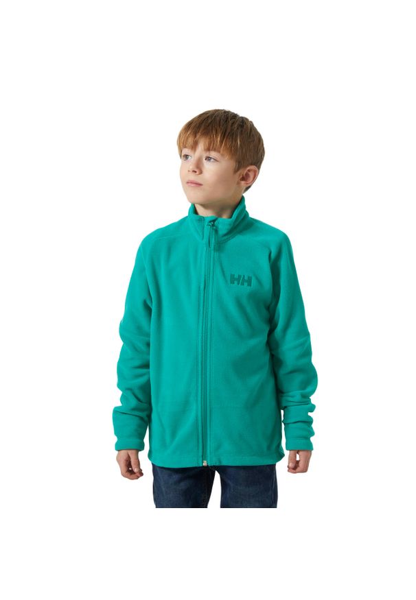 Polar dla dzieci Helly Hansen Daybreaker 2.0. Kolor: zielony. Materiał: polar. Sezon: zima. Sport: narciarstwo