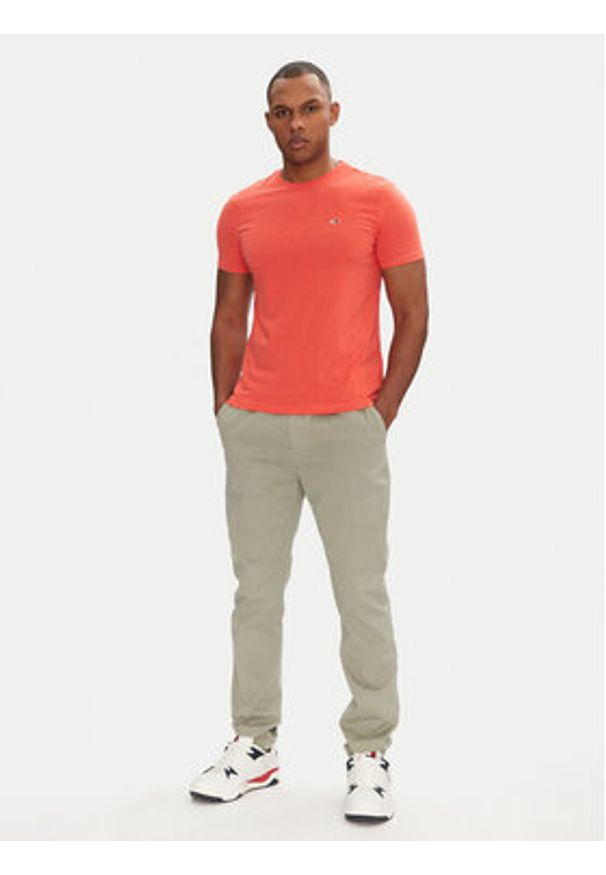 Tommy Jeans Joggery Austin DM0DM20283 Zielony Slim Fit. Kolor: zielony. Materiał: bawełna