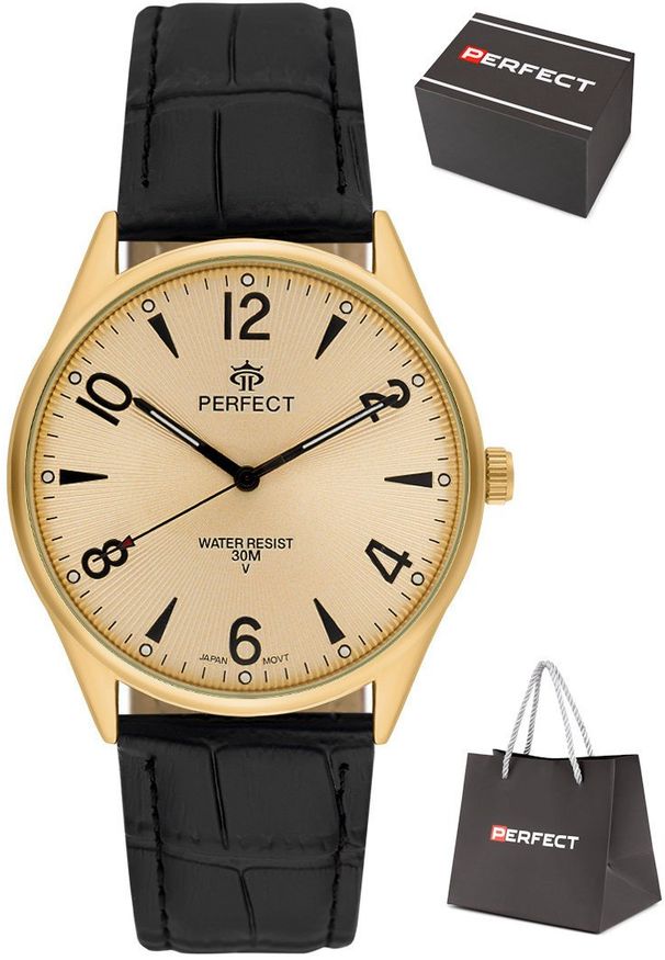 Zegarek Perfect C141-08 męski klasyczny czytelny .. Styl: klasyczny