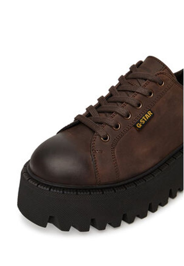 G-Star RAW - G-Star Raw Półbuty WI34-MANYA-01 Brązowy. Kolor: brązowy. Materiał: skóra, nubuk