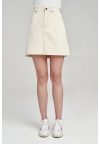 Lee - LEE SEASONAL SKIRT DAMSKA SPÓDNICA MINI OFF WHITE L38ACXFR 112108133