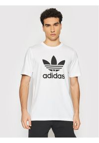 Adidas - adidas T-Shirt adicolor Classics Trefoil H06644 Biały Regular Fit. Kolor: biały. Materiał: bawełna