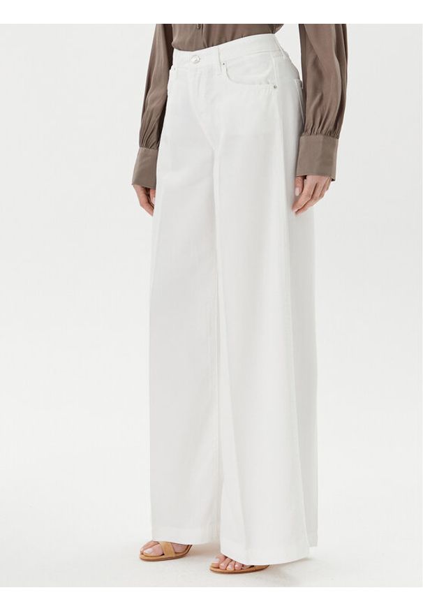 ViCOLO Jeansy DD5043 Biały Wide Leg. Kolor: biały