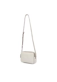 Calvin Klein Torebka Foil Logo Elongated Camera Bag LV04F3276G Biały. Kolor: biały. Materiał: skórzane #5