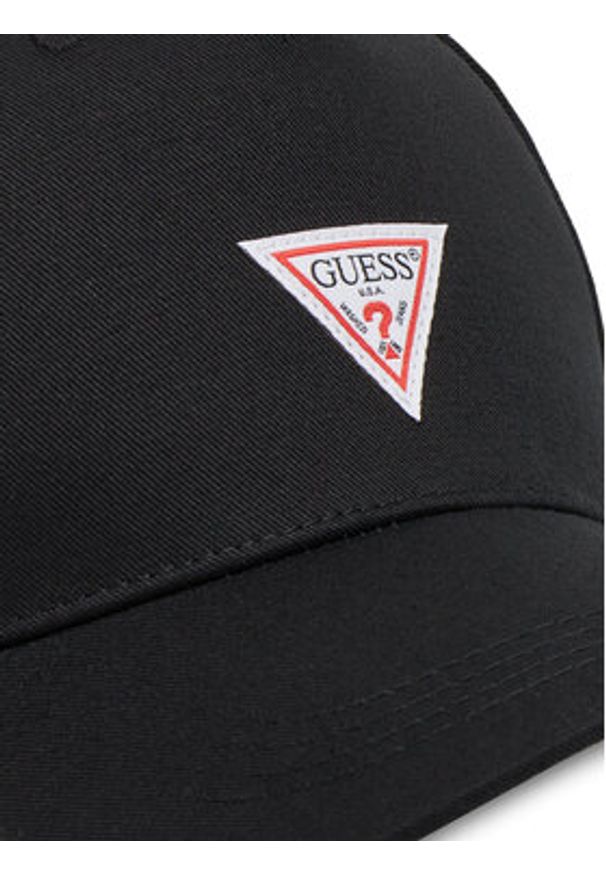 Guess Czapka z daszkiem AM9523 POL01 Czarny. Kolor: czarny. Materiał: bawełna, materiał