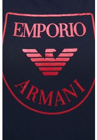 Emporio Armani Underwear piżama bawełniana kolor granatowy bawełniana. Kolor: niebieski. Materiał: bawełna