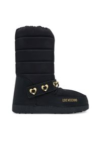 Love Moschino - LOVE MOSCHINO Śniegowce JA24192G1NISD00B Czarny. Kolor: czarny. Materiał: materiał