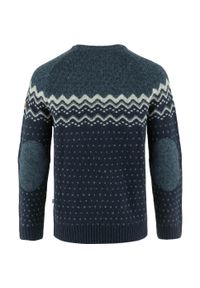 Fjällräven - Sweter męski Fjallraven Ovik Knit Sweater. Kolor: niebieski. Sport: turystyka piesza