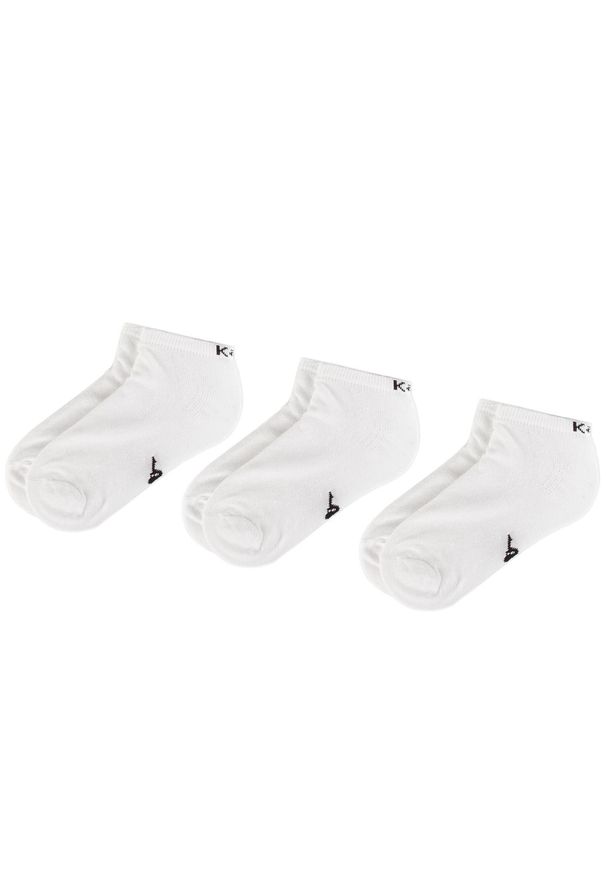 Zestaw 3 par niskich skarpet unisex Kappa 704275 White 001. Kolor: biały. Materiał: materiał