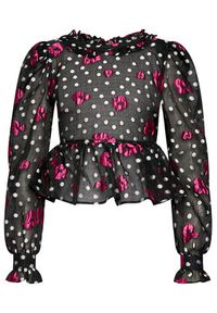 Custommade Bluzka Calma 212395207 Czarny Regular Fit. Kolor: czarny. Materiał: syntetyk