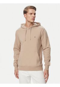 TOMMY HILFIGER - Tommy Hilfiger Bluza Essential MW0MW37235 Beżowy Regular Fit. Kolor: beżowy. Materiał: bawełna #1