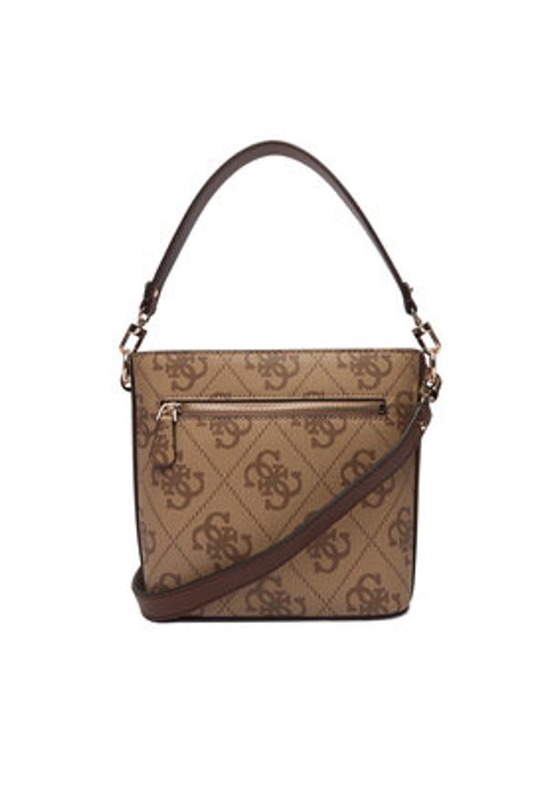 Guess Torebka Karnilla Logo HWOS99 01010 Brązowy. Kolor: brązowy. Materiał: skórzane