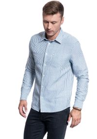Wrangler - KOSZULA MĘSKA WRANGLER LS 1PKT SHIRT REAL WHITE W5A9LOXW1 112130088