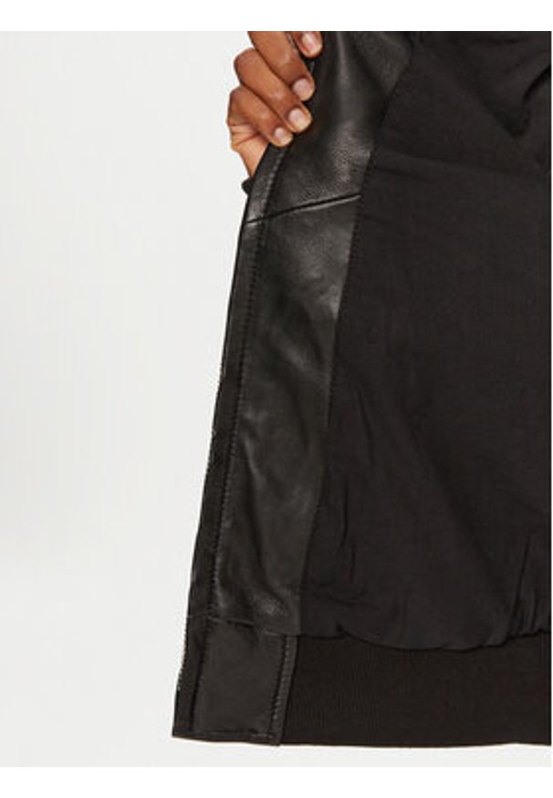 Serge Pariente Kurtka skórzana Romane Czarny Regular Fit. Kolor: czarny. Materiał: skóra