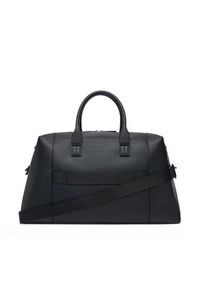 TOMMY HILFIGER - Tommy Hilfiger Torba Th Monogram Duffle AM0AM13383 Czarny. Kolor: czarny. Materiał: skóra #4