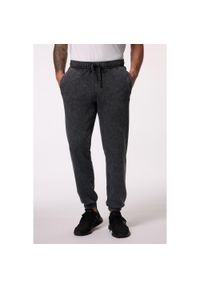 JAY-PI - Męskie Spodnie dresowe fitness Belly Fit krój podstawowy do rozm. 7XL. Kolekcja: plus size. Kolor: czarny. Materiał: materiał, poliester, bawełna. Sport: fitness