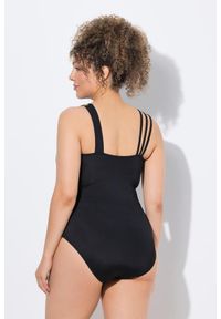ULLA POPKEN - Damski Strój kąpielowy barok miękkie miseczki potrójne ramiączka. Kolekcja: plus size. Kolor: czarny. Materiał: poliester, elastan, poliamid, materiał