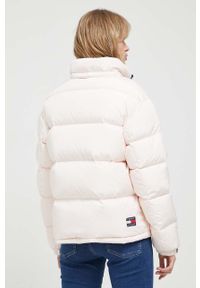 Tommy Jeans kurtka puchowa damska kolor różowy zimowa. Kolor: różowy. Materiał: puch. Sezon: zima #5