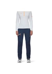 Spodnie softshell damskie Mammut Courmayeur SO Pants. Kolor: niebieski. Materiał: softshell