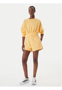 Adidas - adidas Szorty sportowe Soft Lux KA6998 Pomarańczowy Loose Fit. Kolor: pomarańczowy. Materiał: syntetyk #5