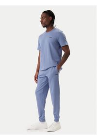 BOSS Spodnie dresowe Waffle 50535878 Błękitny Regular Fit. Kolor: niebieski. Materiał: syntetyk #2