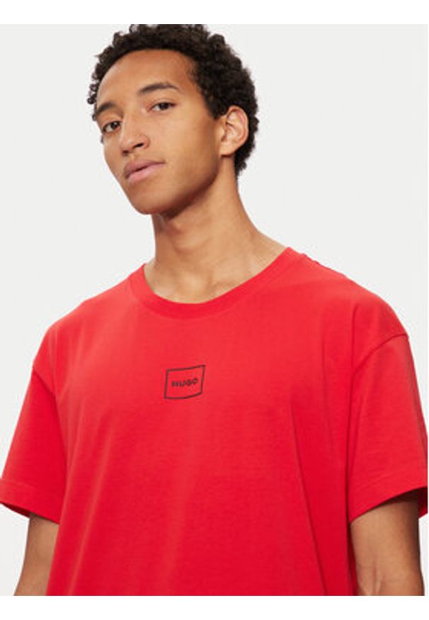 Hugo T-Shirt Laze 50525236 Czerwony Regular Fit. Kolor: czerwony