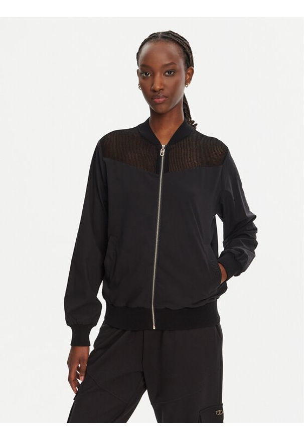 Liu Jo Sport Bluza TA5071 T2900 Czarny Regular Fit. Kolor: czarny. Materiał: syntetyk. Styl: sportowy