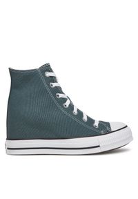 Converse Trampki Chuck Taylor All Star Wedge A13841C Zielony. Kolor: zielony. Materiał: materiał