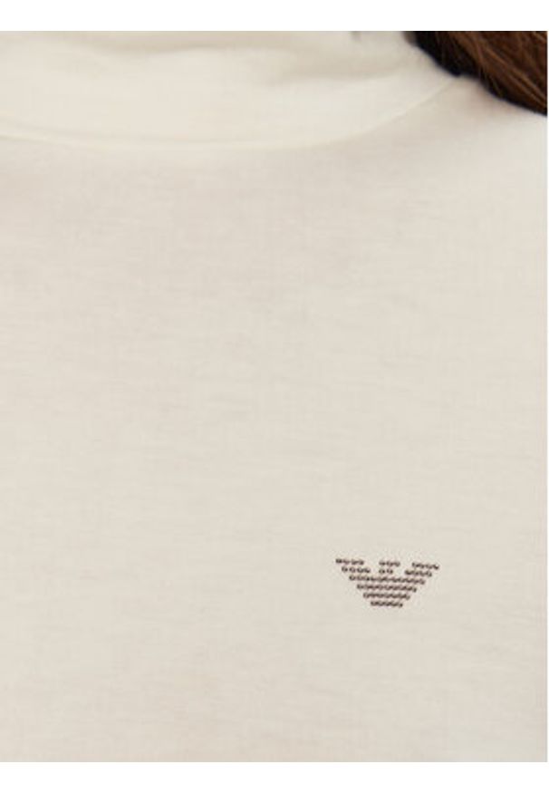 Emporio Armani Underwear Golf 164633 4F224 92810 Écru Slim Fit. Typ kołnierza: golf. Kolor: kremowy. Materiał: lyocell