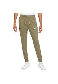 Nike - Męskie Spodnie Do Biegania FC Libero DriFIT. Kolor: zielony. Materiał: dresówka