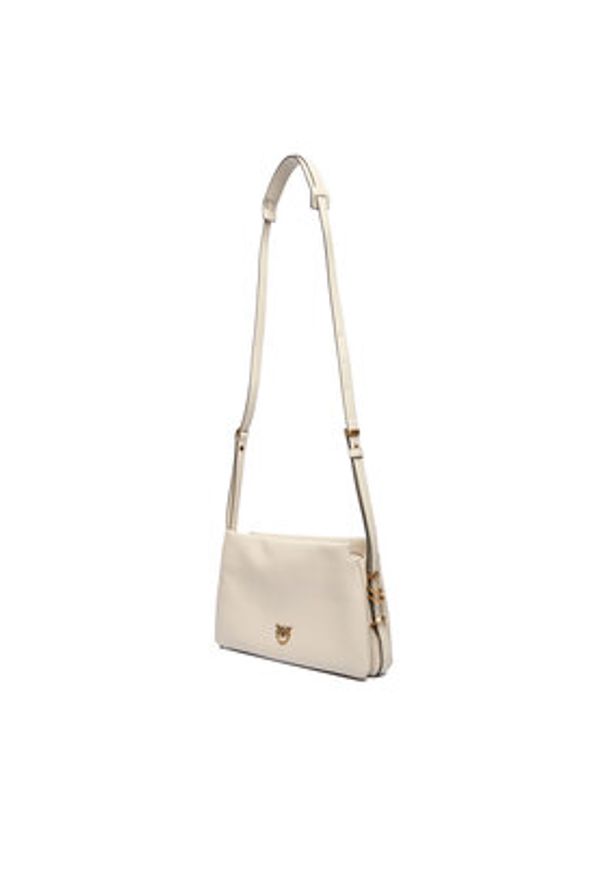 Pinko - PINKO Torebka Triplet Mini AI 25-26 PLTT 105883 A0QO Écru. Materiał: skórzane