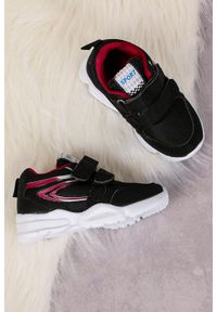 Casu - Czarne buty sportowe na rzepy casu 002. Zapięcie: rzepy. Kolor: czarny, wielokolorowy, czerwony #2
