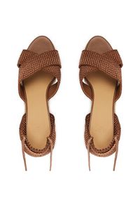 Castañer Espadryle Becca/8ED/298 Brązowy. Kolor: brązowy. Materiał: materiał #4