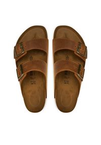 Birkenstock Klapki Arizona Leoi 1028272 Brązowy. Kolor: brązowy. Materiał: skóra #4