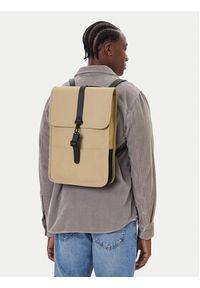 Rains Plecak Backpack Mini W3 13020 Beżowy. Kolor: beżowy. Materiał: materiał