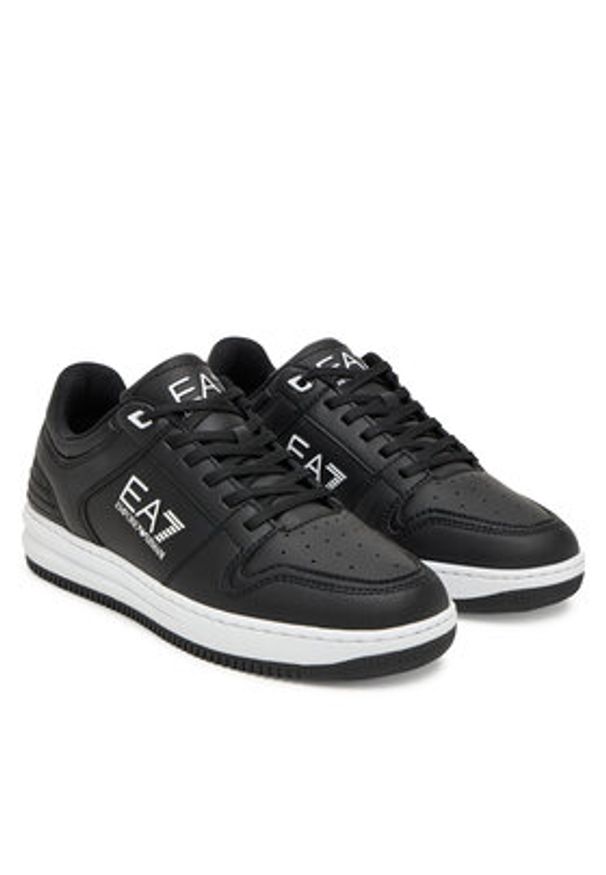 EA7 Emporio Armani Sneakersy 7X000345 AF11988 MC113 Czarny. Kolor: czarny. Materiał: skóra