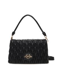 Love Moschino - LOVE MOSCHINO Torebka JC4013PP1NLH0000 Czarny. Kolor: czarny. Materiał: skórzane