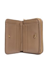 Calvin Klein Portfel Ck Medium Flap Zip Around LV04F1075G Beżowy. Kolor: beżowy. Materiał: skóra #2