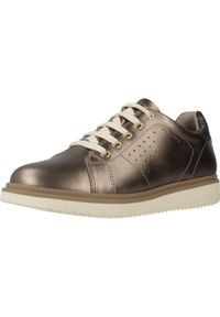 Geox - Buty GEOX J THYMAR G Brąz. Kolor: zielony, brązowy, wielokolorowy. Materiał: syntetyk, tkanina, skóra. Sport: turystyka piesza
