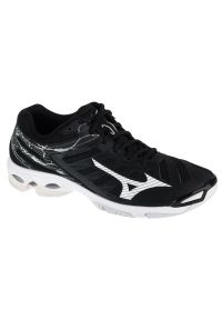 Buty do siatkówki Mizuno Wave Voltage M V1GA216052 czarne. Zapięcie: sznurówki. Kolor: czarny. Materiał: guma, syntetyk. Model: Mizuno Wave. Sport: siatkówka