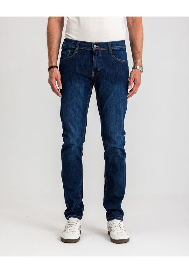 Męskie Spodnie Jeansowe Mustang Style Oregon Tapered Denim Blue 1017123 5000 882
