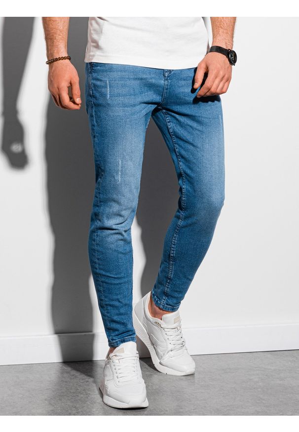 Niebieskie spodnie Ombre Clothing