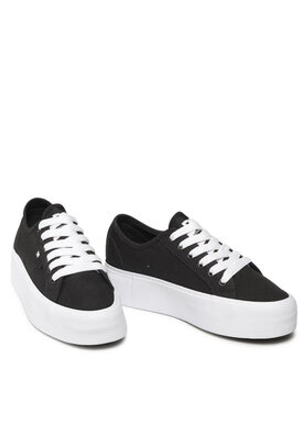 DC Shoes Tenisówki Manual Platform ADJS300280 Czarny. Kolor: czarny. Materiał: materiał. Obcas: na platformie