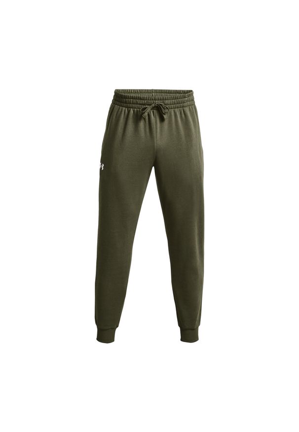 Spodnie fitness męskie Under Armour Rival Fleece Joggers. Kolor: zielony. Sport: fitness