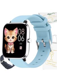 Zegarek Komunijny SMARTWATCH Rubicon RNCE79 rozmowy / niebieski + granat. Rodzaj zegarka: smartwatch. Kolor: niebieski